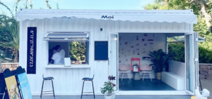 work modular bagel coffee shop modular front view